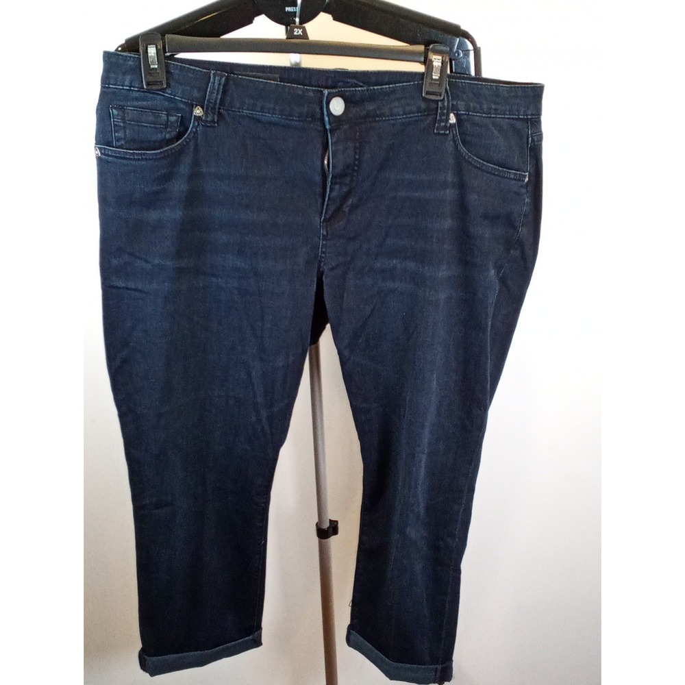 womens kut from the kloth jeans Crop Bardot Skinny Boyfriend Size 18w 22-in